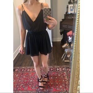 Flowy Black Romper